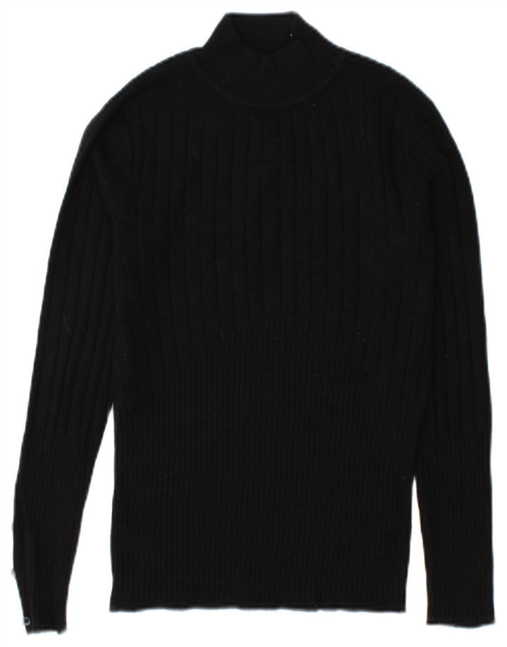 Marks & Spencer Suéter con Cuello Alto para Mujer UK 8 Small Negro