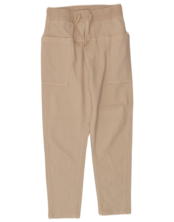 Zara Mujer Pantalones Casuales Cónicos XS W24 L23 Beige