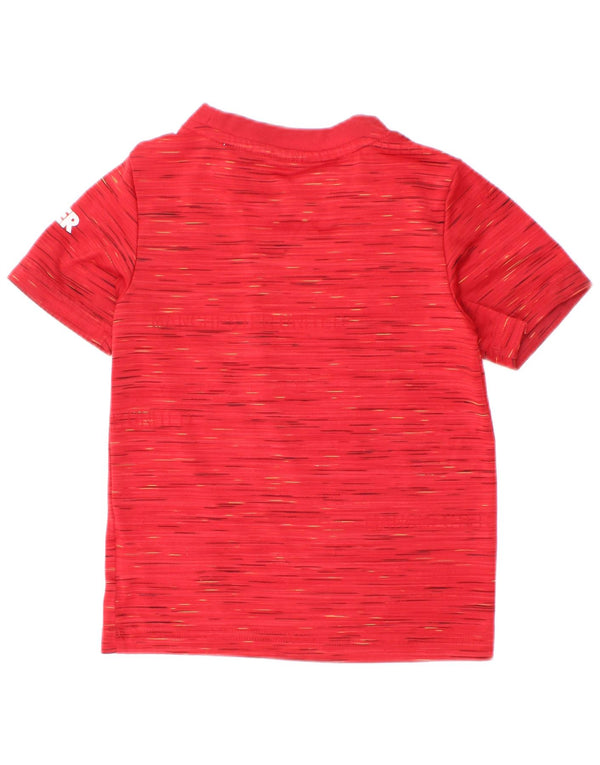 Adidas Boys Manchester United Graphic Camiseta Top 2-3 años Rojo Moteado