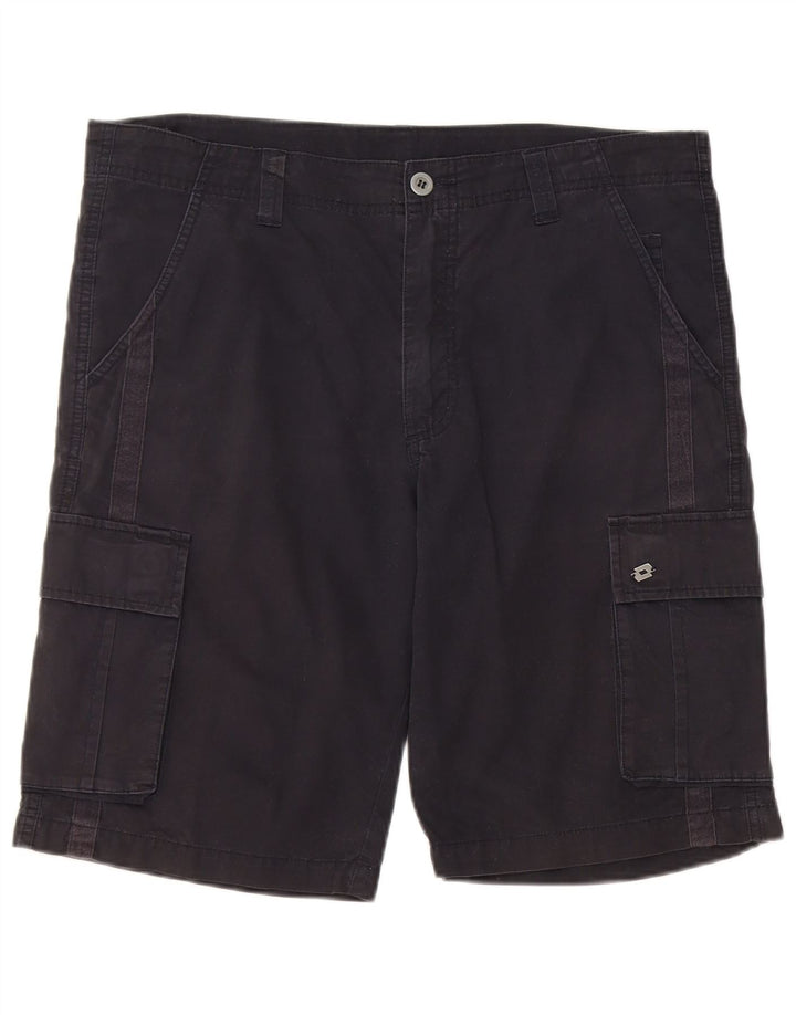 Lotto Mens Cargo Shorts W36 Grande Azul Marino Algodón