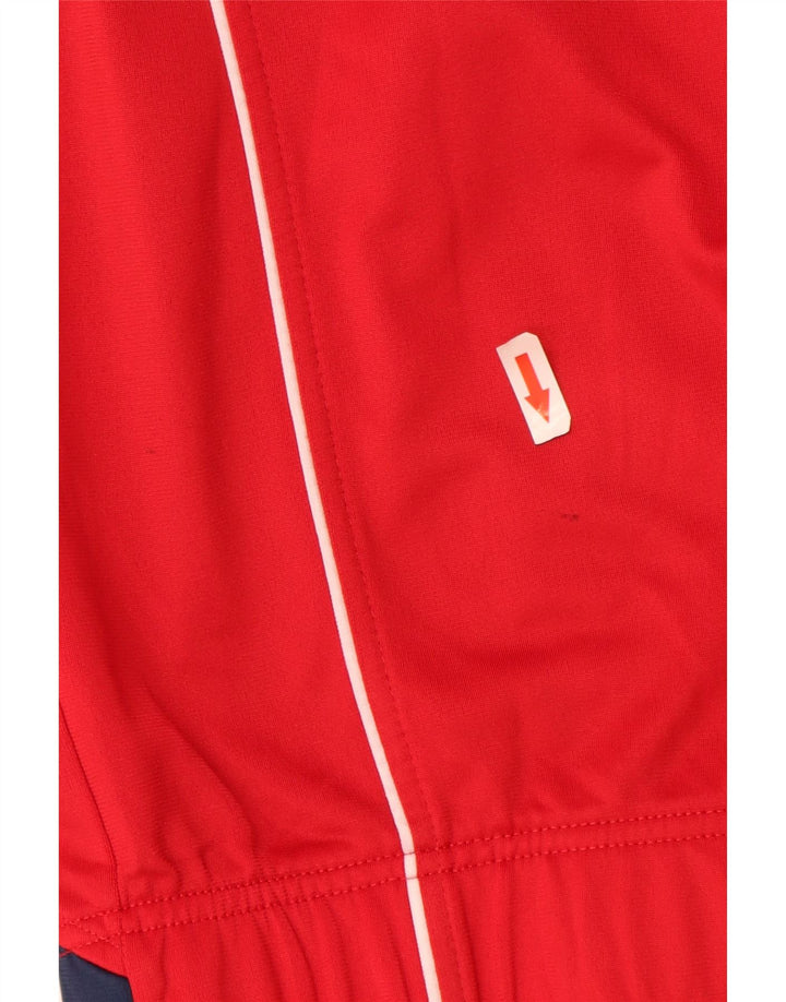 Asics Hombre Chándal Top Chaqueta XL Rojo Colorblock