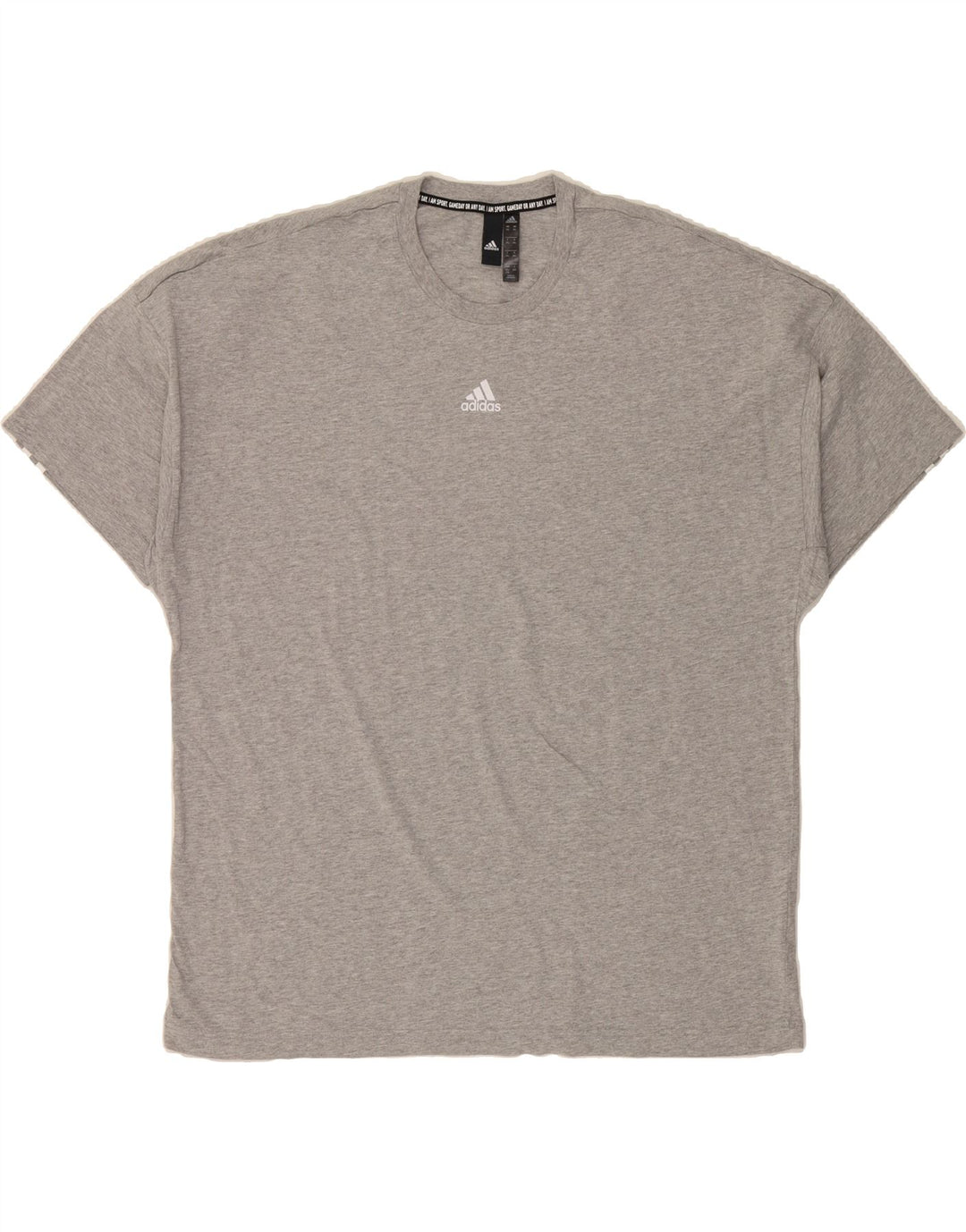 ADIDAS Mens T-Shirt Top 2XL Grey Cotton Vintage Adidas and Second-Hand Adidas from Messina Hembry 