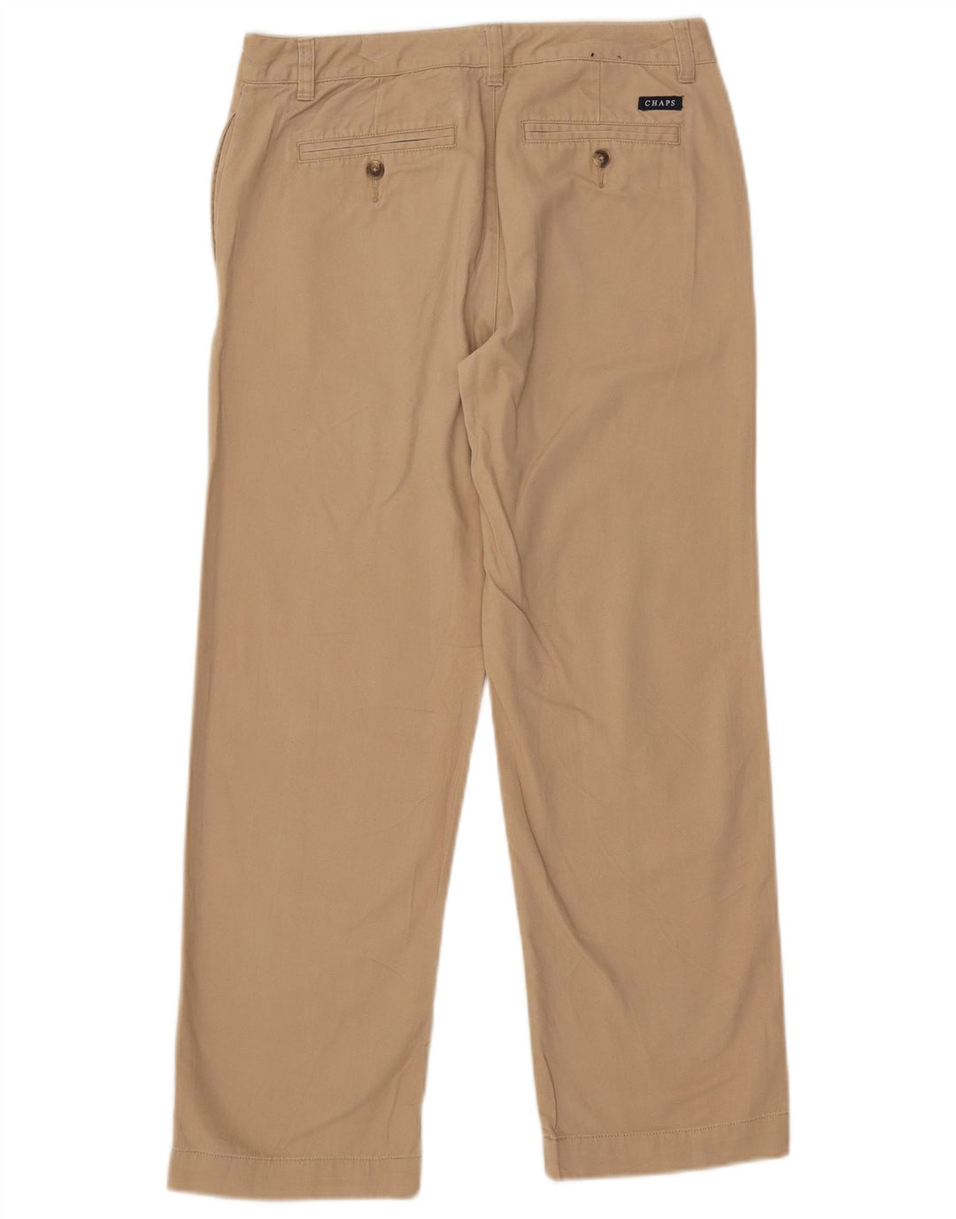 Chaps Pantalones chinos rectos Husky para niños 11-12 años W29 L26 Algodón beige
