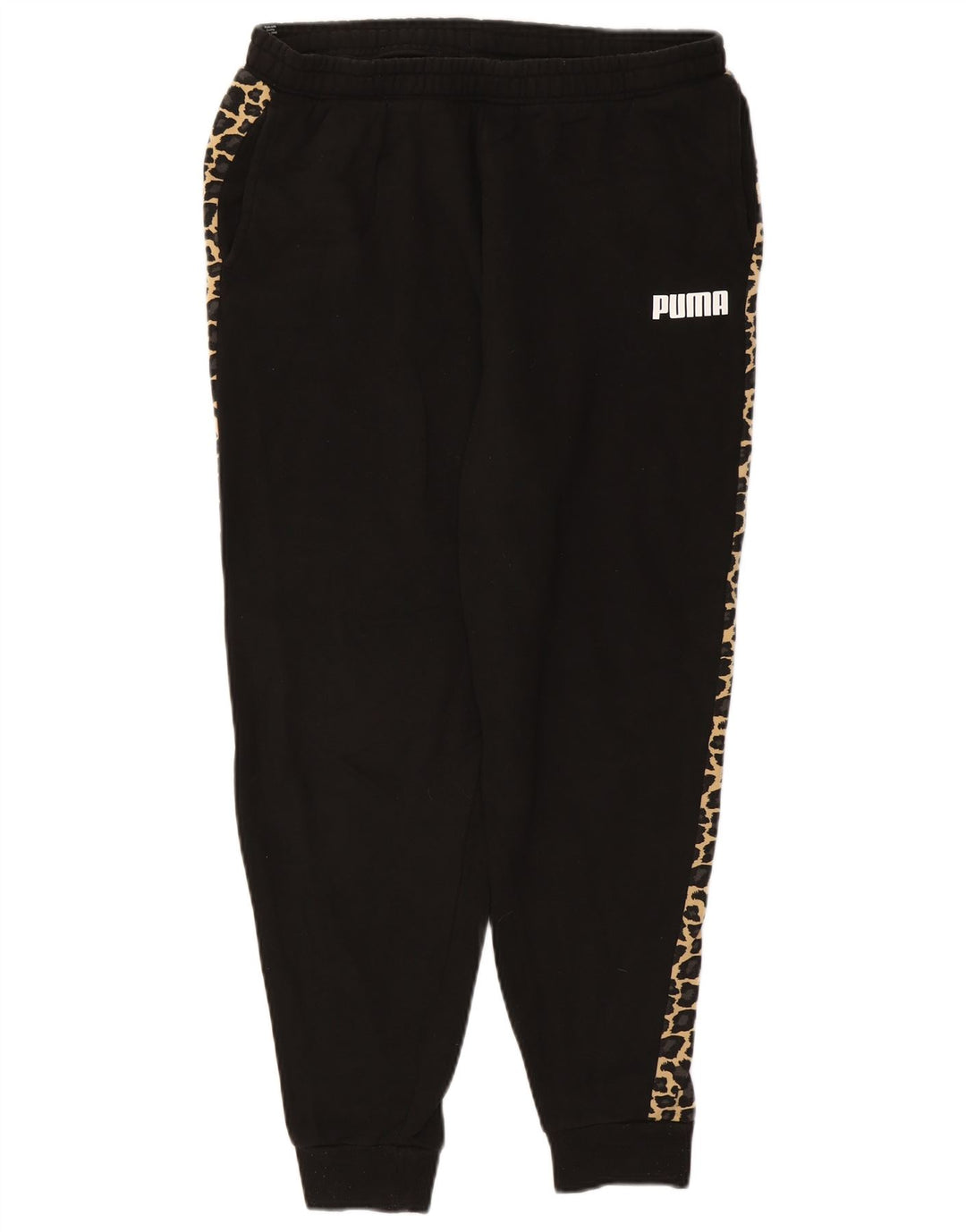 PUMA Pantalones de chándal para mujer Joggers UK 44 Large Black Animal Print