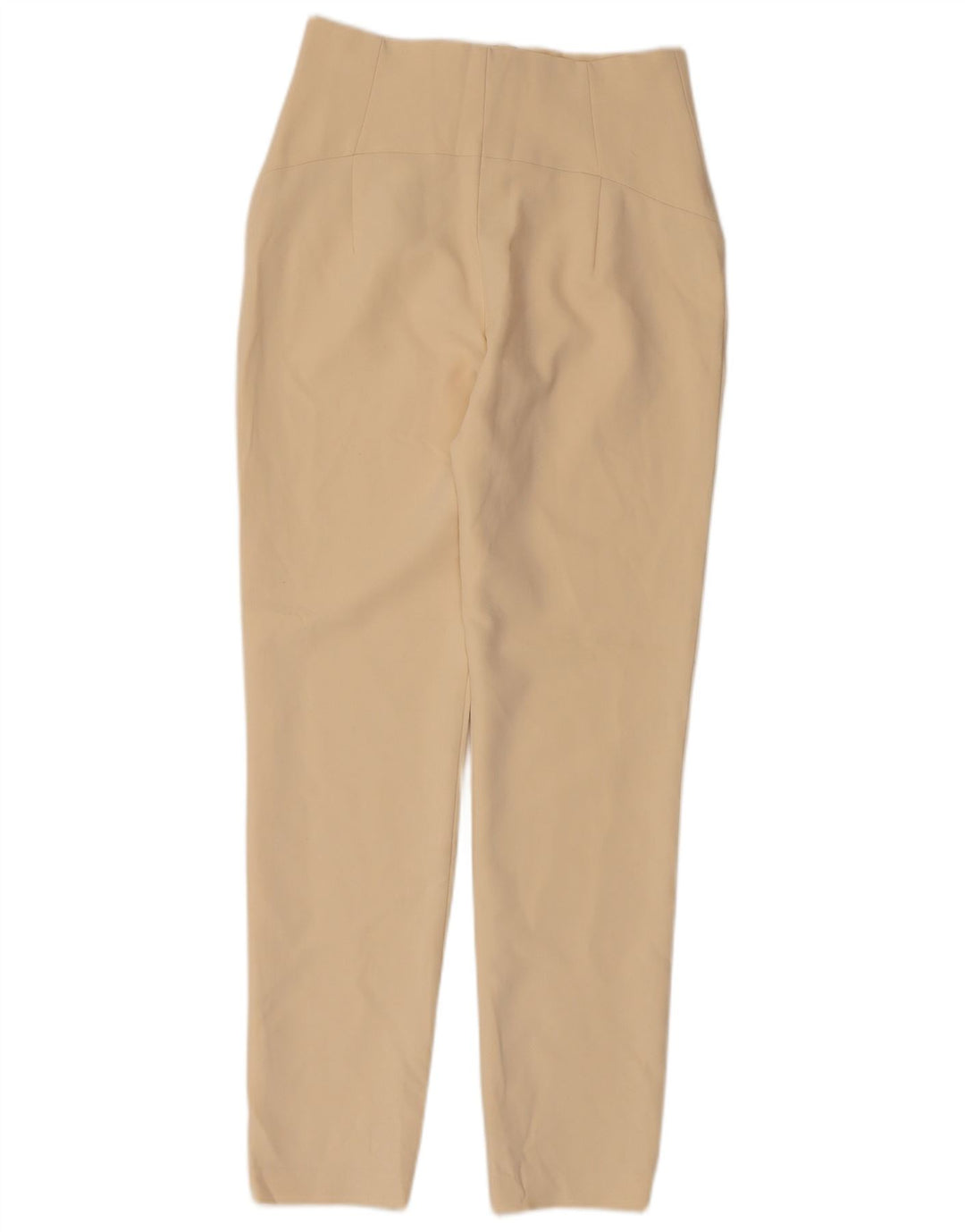 Zara Mujer Pantalón Pitillo Pequeño W26 L28 Poliéster Beige