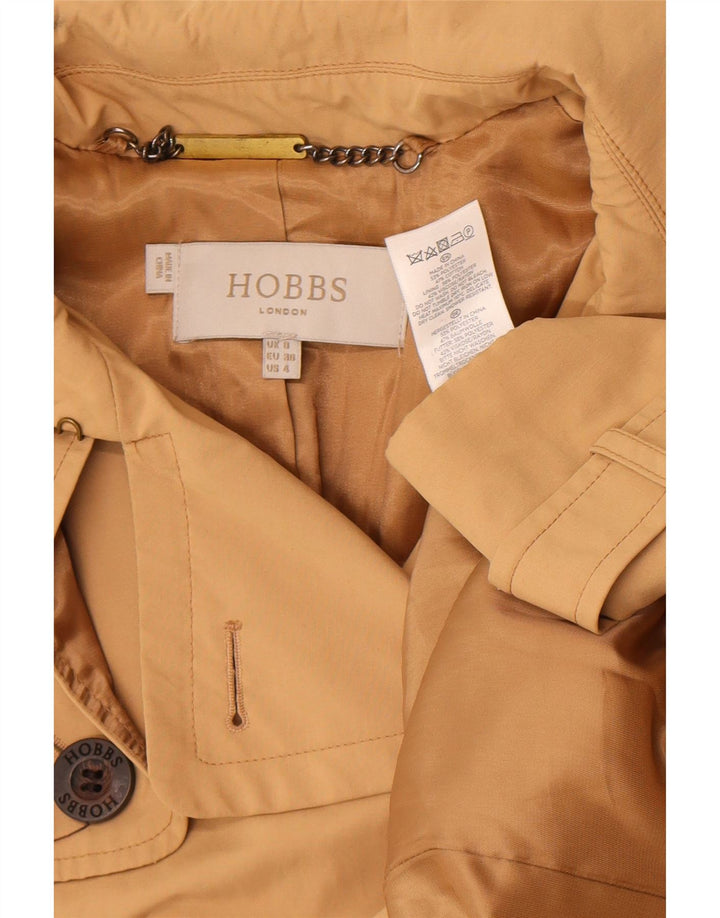 Hobbs Gabardina para mujer UK 8 Small Beige Poliéster