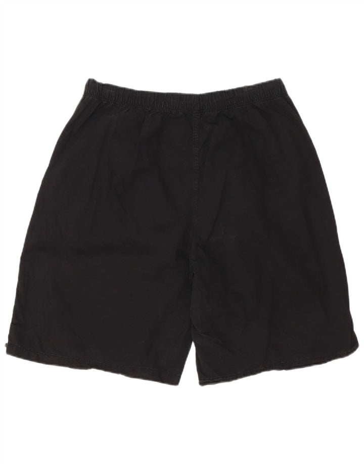 Zara Hombre Pantalones Cortos Casuales Grande W34 Algodón Negro
