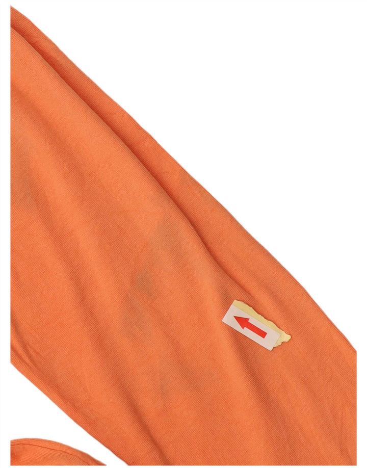 Eddie Bauer Top para mujer manga 3/4 UK 12 Algodón naranja mediano