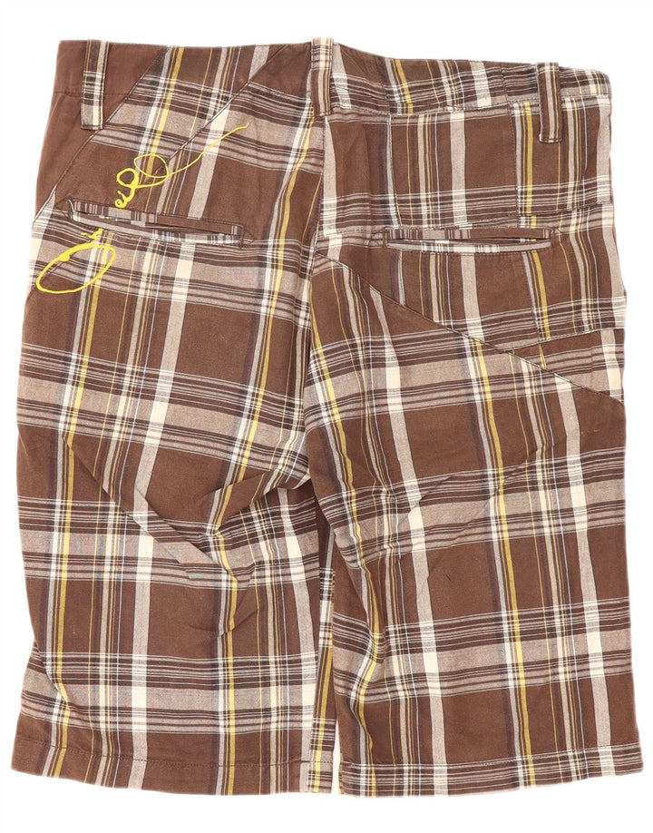 O'Neill Pantalones cortos chinos para hombre W32 Algodón a cuadros marrón medio