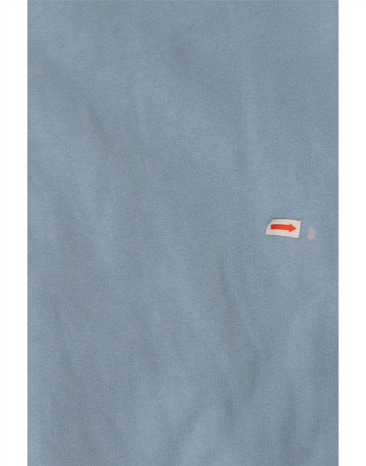 LACOSTE Womens Sweatshirt Jumper UK 16 Large Blue Cotton