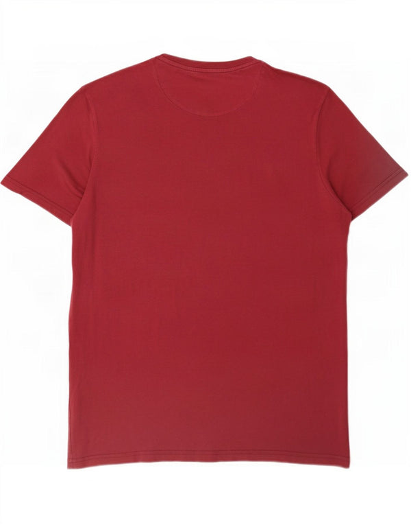 Lyle & Scott - Camiseta para hombre, talla grande, algodón burdeos