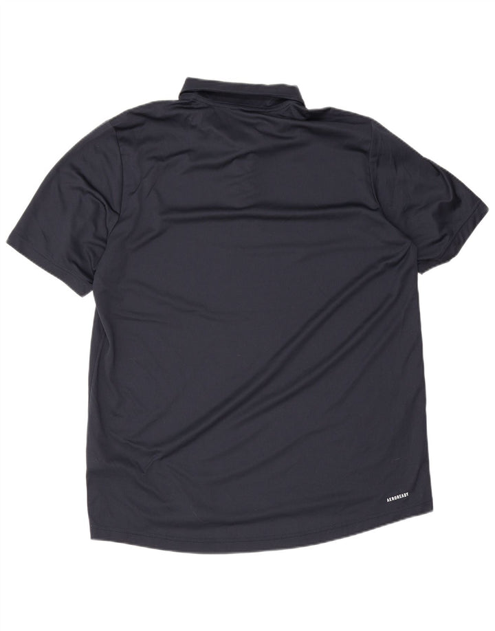 Adidas Polo Aeroready para hombre grande poliéster azul marino