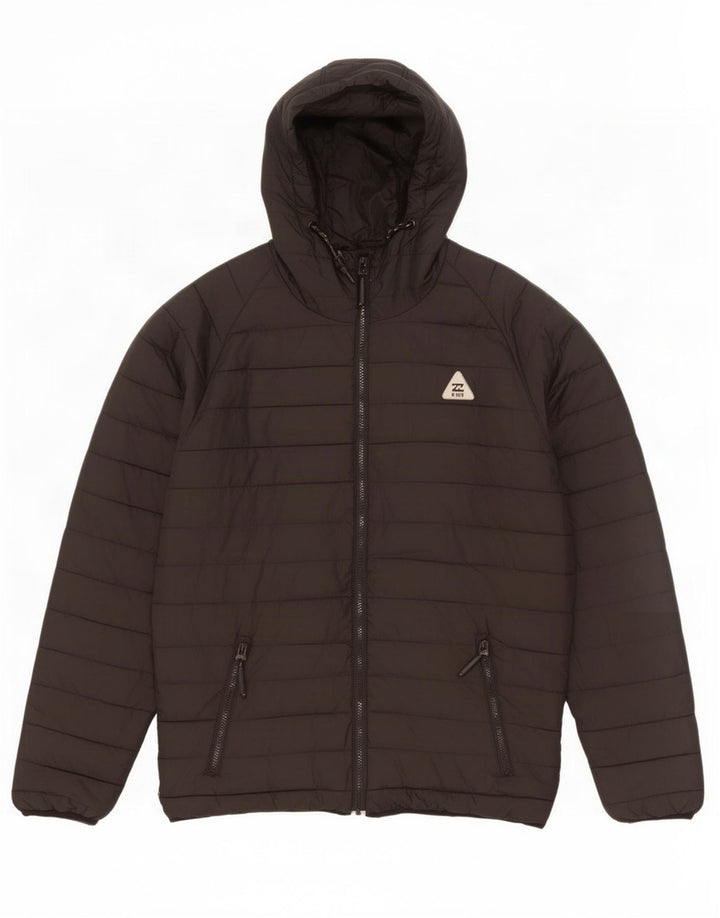 Billabong Chaqueta acolchada con capucha para hombre UK 40 Large Poliéster negro