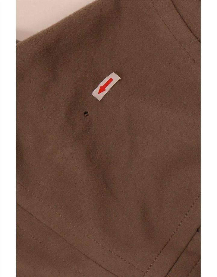 Zara Mujer Abrigo UK 44 Lana Gris Medio