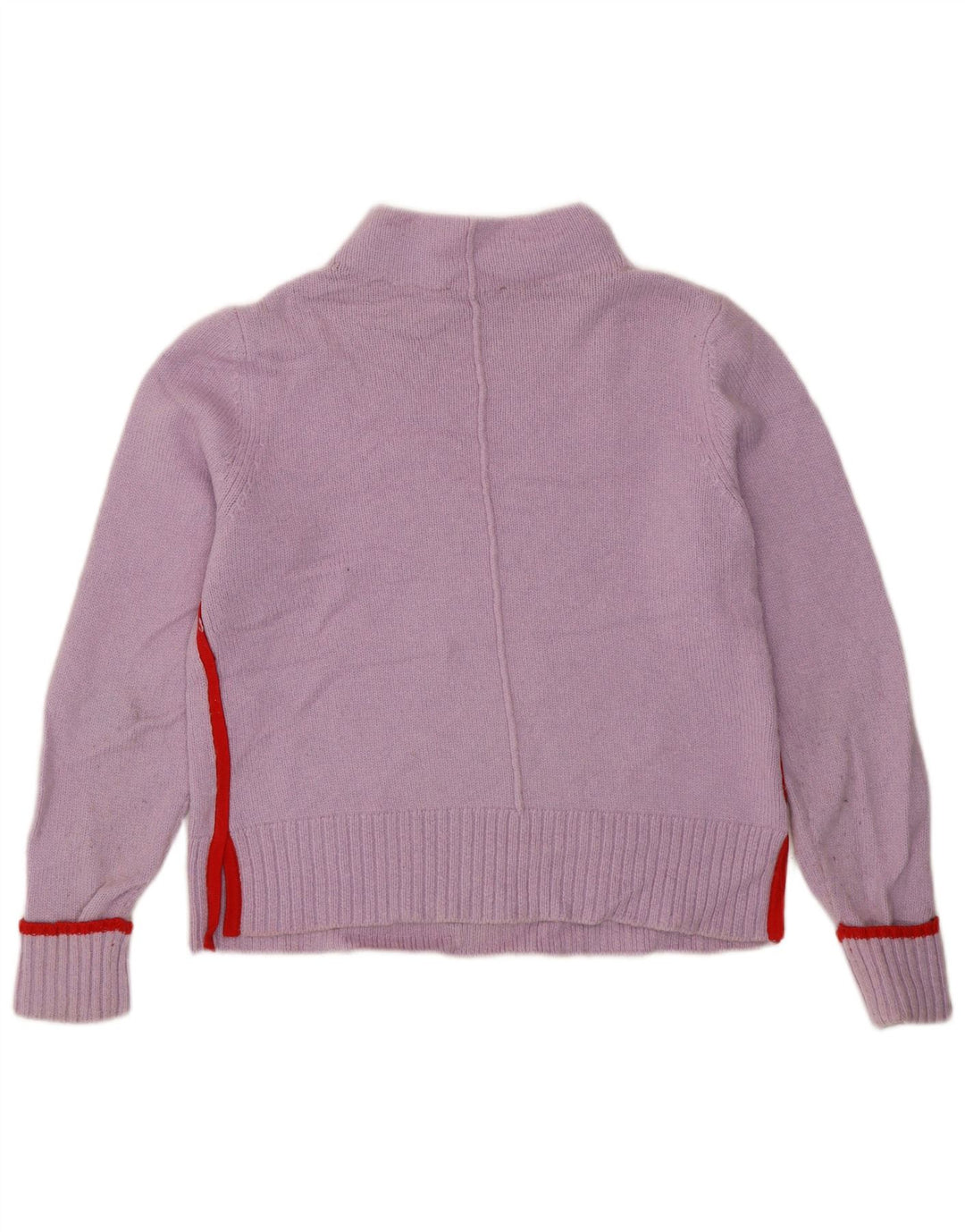 MINT VELVET Suéter tipo jersey con cuello alto para mujer UK 40 Poliamida morada mediana