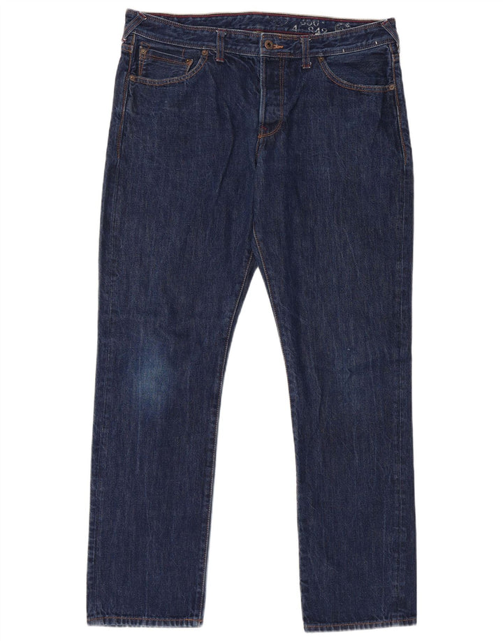 JACK WILLS Vaqueros ajustados para hombre W34 L32 Algodón azul