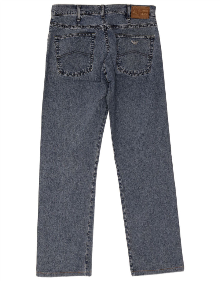Vaqueros Armani Hombre Rectos W34 L29 Algodón Azul