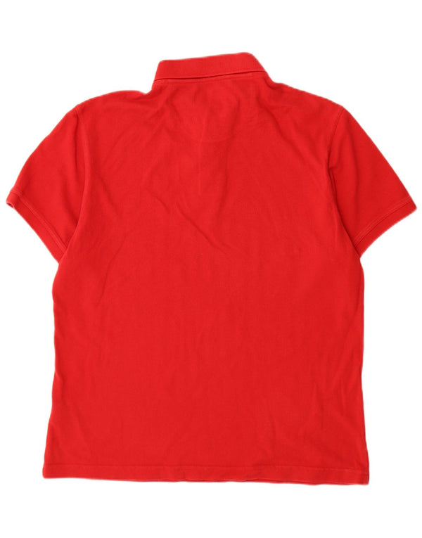 Barbour Polo Hombre Grande Algodón Rojo