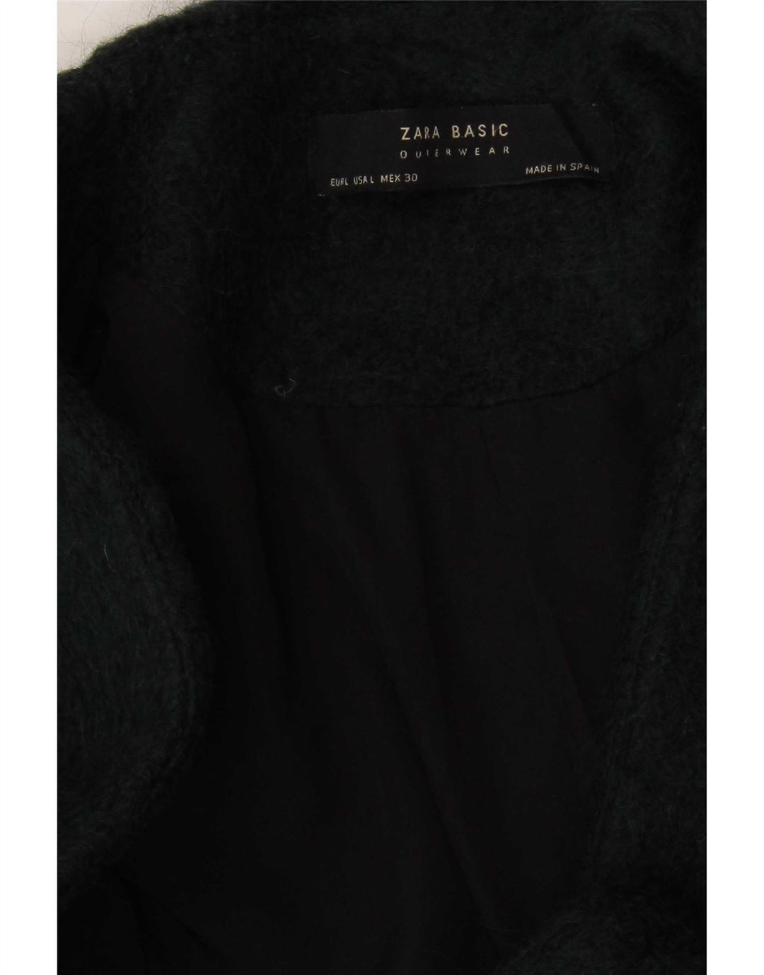 Zara Mujer Abrigo Cruzado UK 46 Large Verde