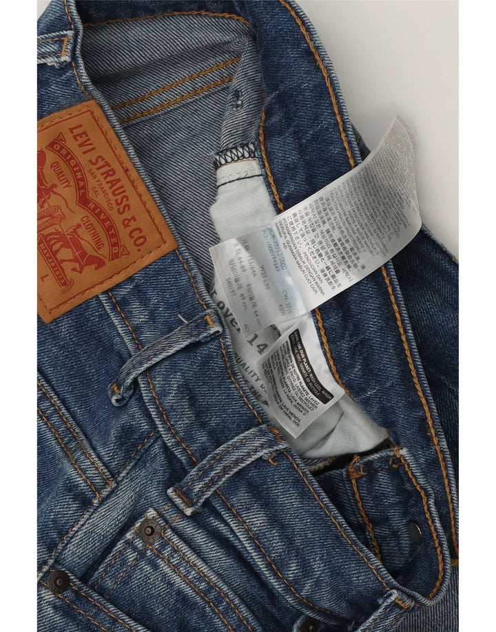Vaqueros Levi's Mujer 505 Rectos W25 L30 Algodón Azul