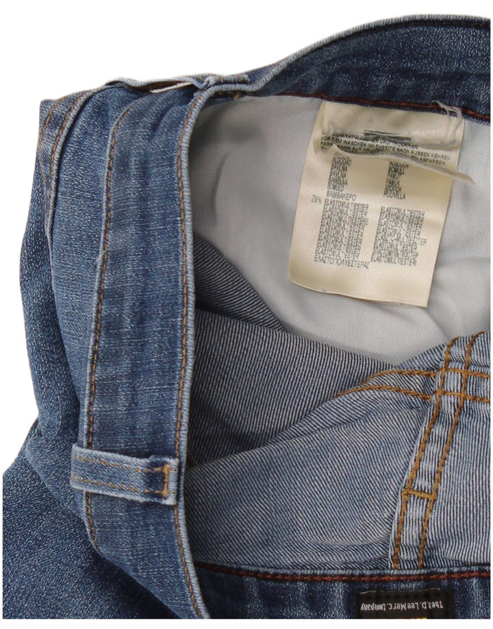 Vaqueros Cortos Lee Mujer W36 L26 Algodón Azul