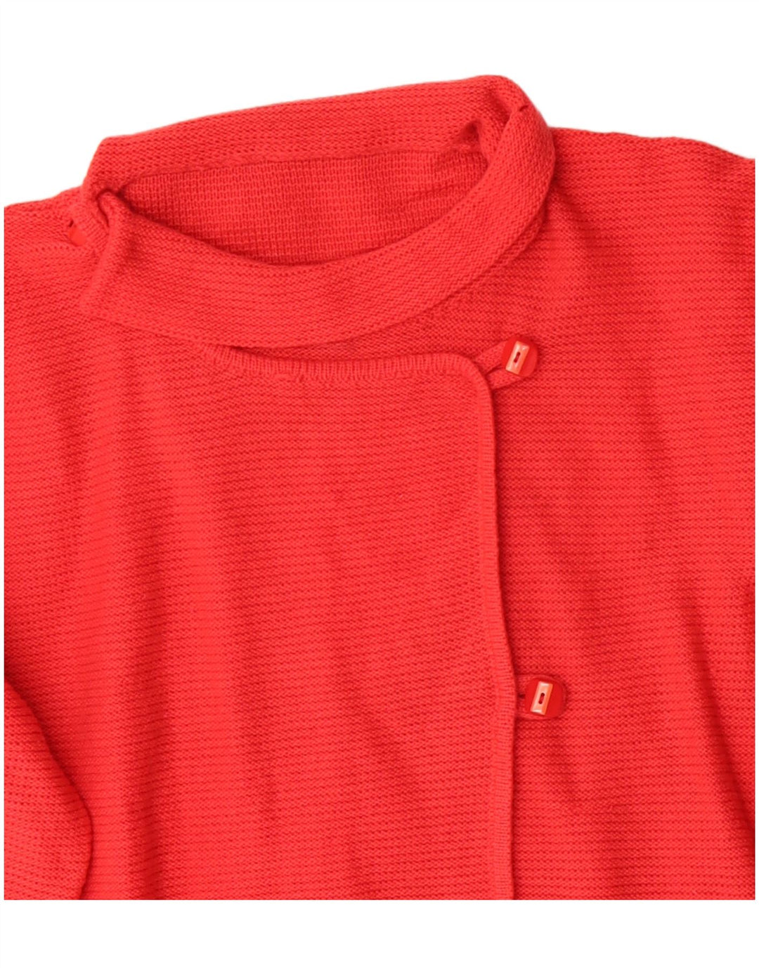 Vintage mujer Cardigan suéter Reino Unido 16 rojo grande