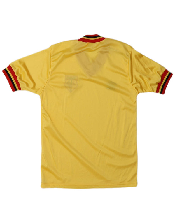 Camiseta de fútbol Umbro Watford Home 1982-1985 para hombre, talla pequeña, amarilla, deportiva
