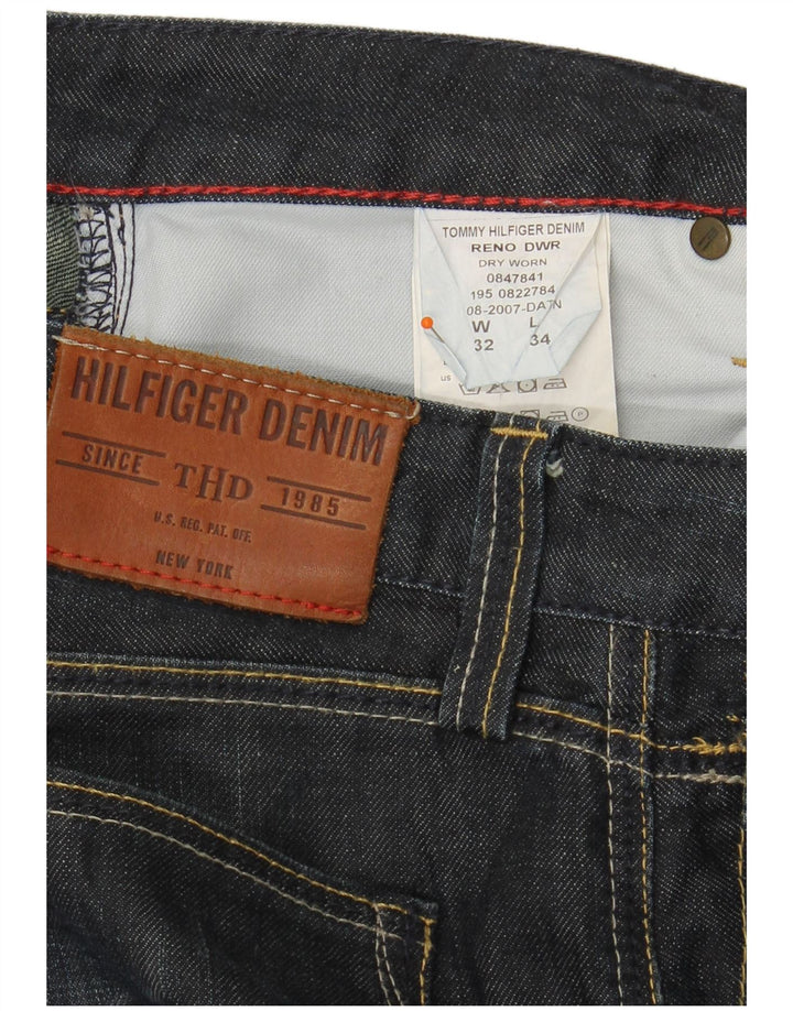 TOMMY HILFIGER Vaqueros rectos para hombre W32 L34 Algodón azul marino