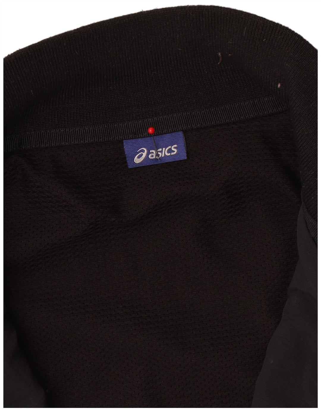 Asics - Chaqueta de chándal para hombre, talla grande, color negro, poliamida