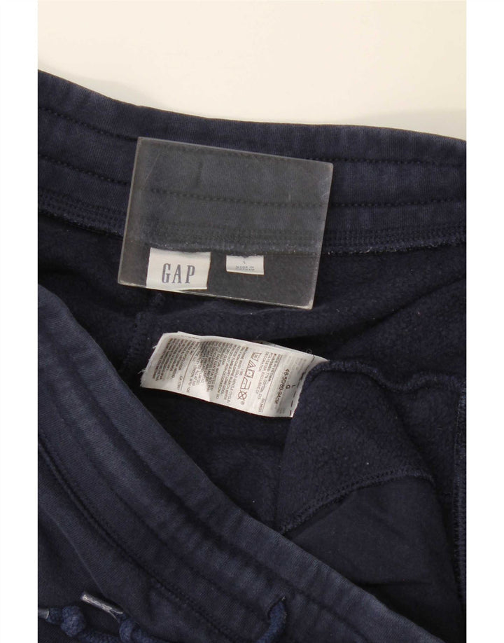 Gap Pantalones cortos deportivos con estampado gráfico para hombre Algodón azul marino grande