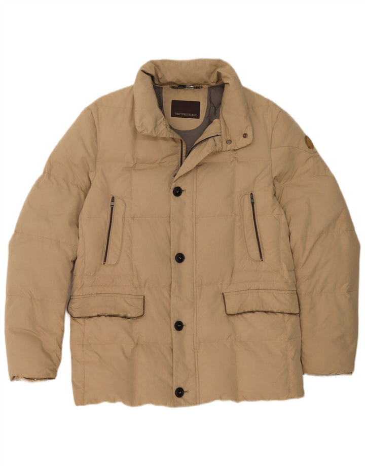 Trussardi Chaqueta Acolchada Hombre ES 38 Medio Beige Poliamida