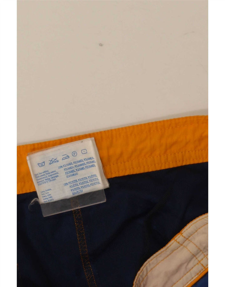 Champion Bañador Corto De Poliamida Color Block Azul Marino Mediano Hombre