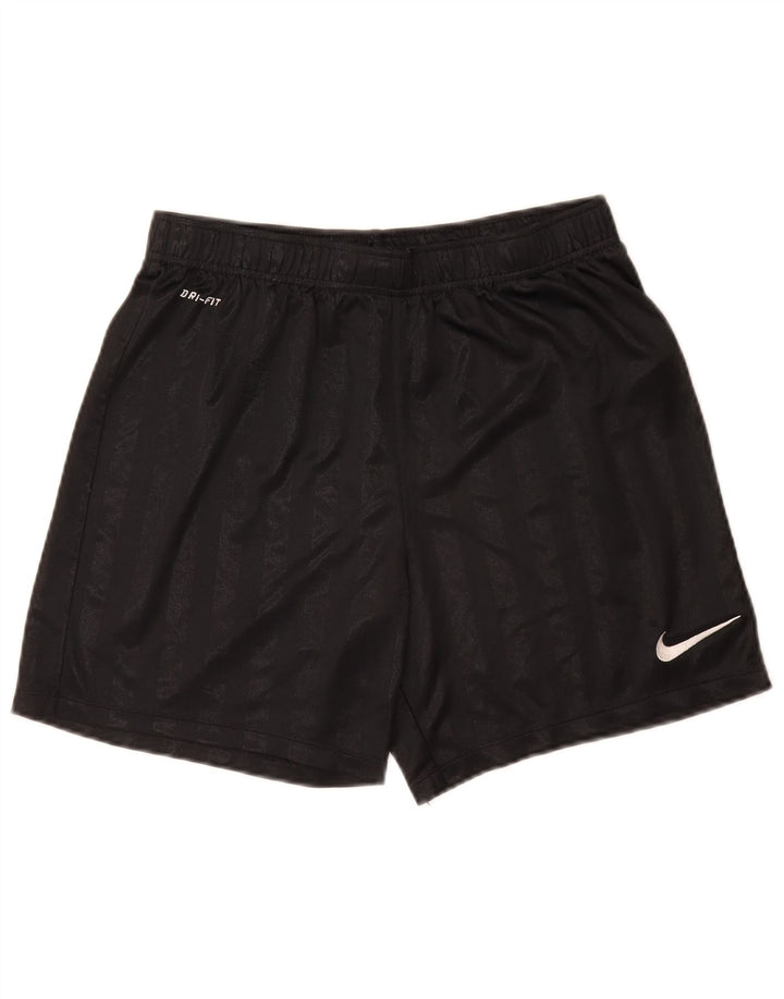 Pantalones cortos deportivos Nike Dri Fit para hombre Poliéster a rayas negras medianas