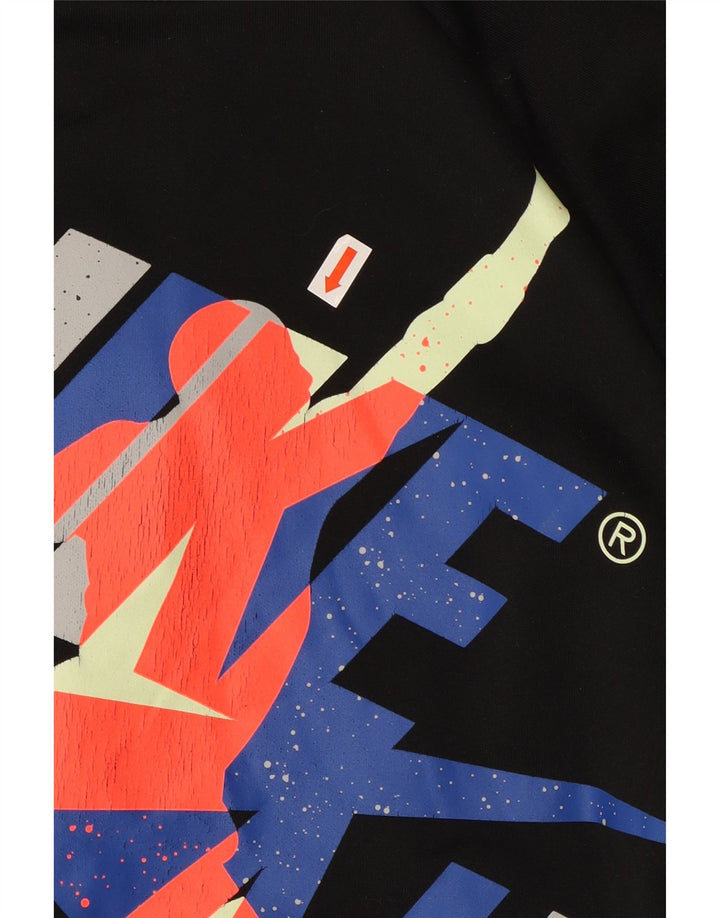 JORDAN Boys Graphic Tracksuit Top Jacket 10-11 Years Medium Black Vintage Jordan and Second-Hand Jordan from Messina Hembry 