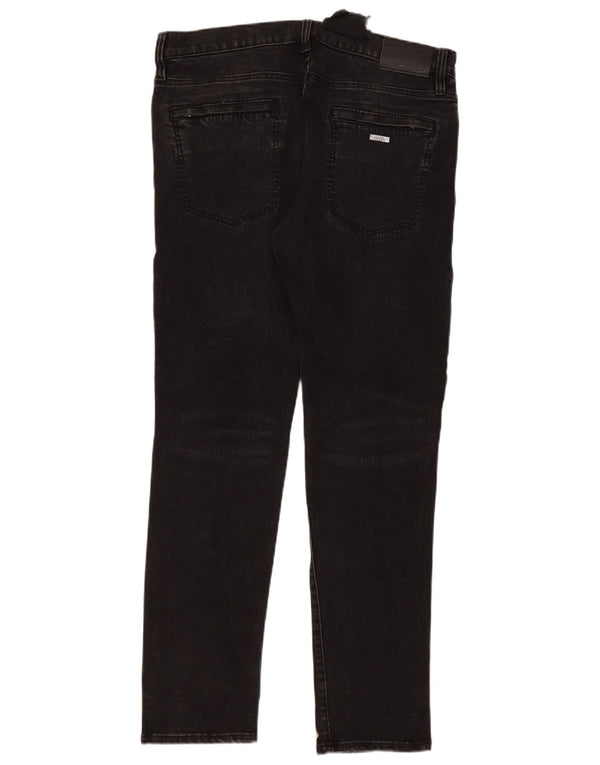Armani Exchange Jeans ajustados estilo motero para hombre W36 L31 Algodón negro