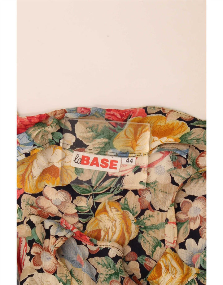 Mono corto vintage para mujer IT 44 Medio multicolor floral