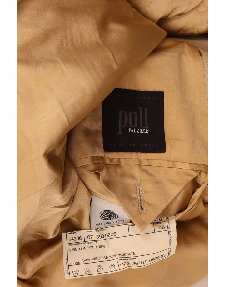 Abrigo para hombre Pal Zileri IT 46 Small Beige Lana virgen
