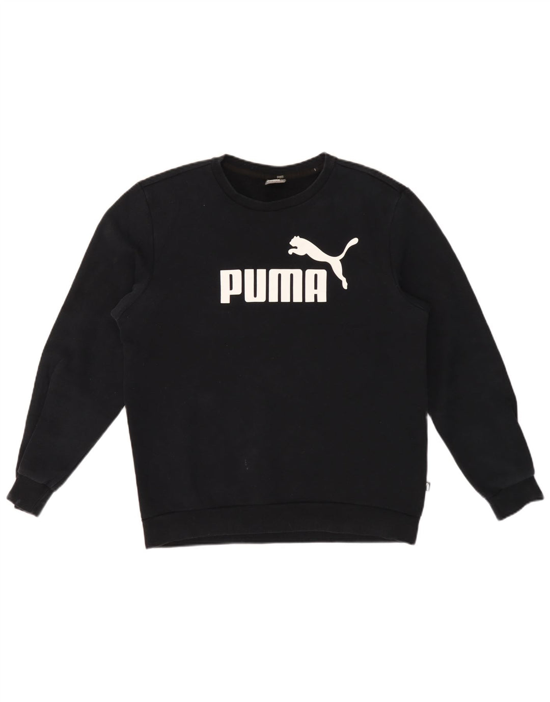 Puma Hombre Sudadera Gráfica Jumper Algodón Negro Mediano