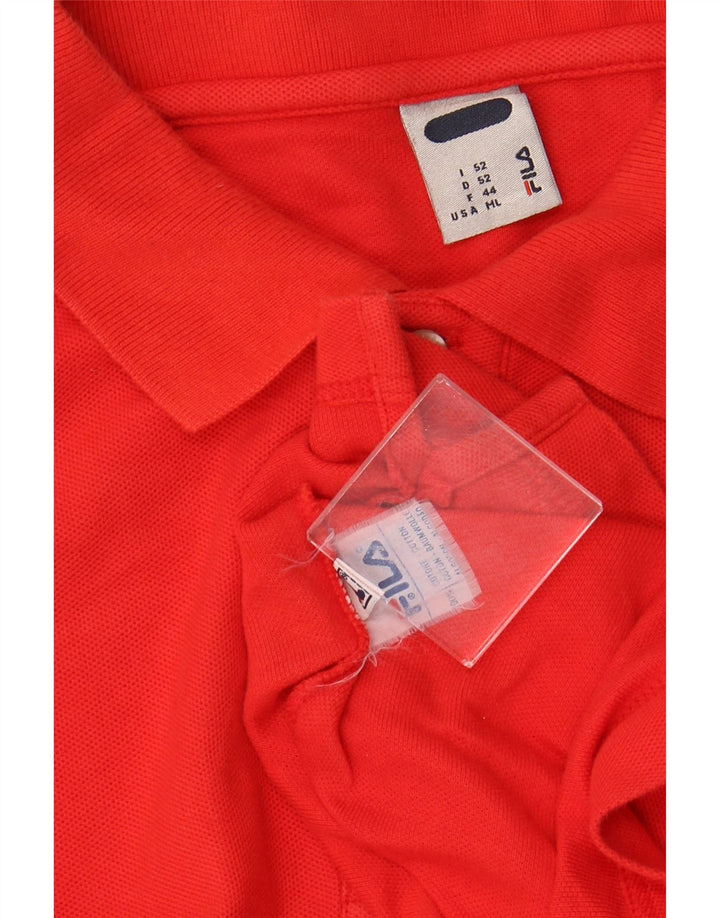 FILA Polo para hombre IT 52 Grande Algodón rojo