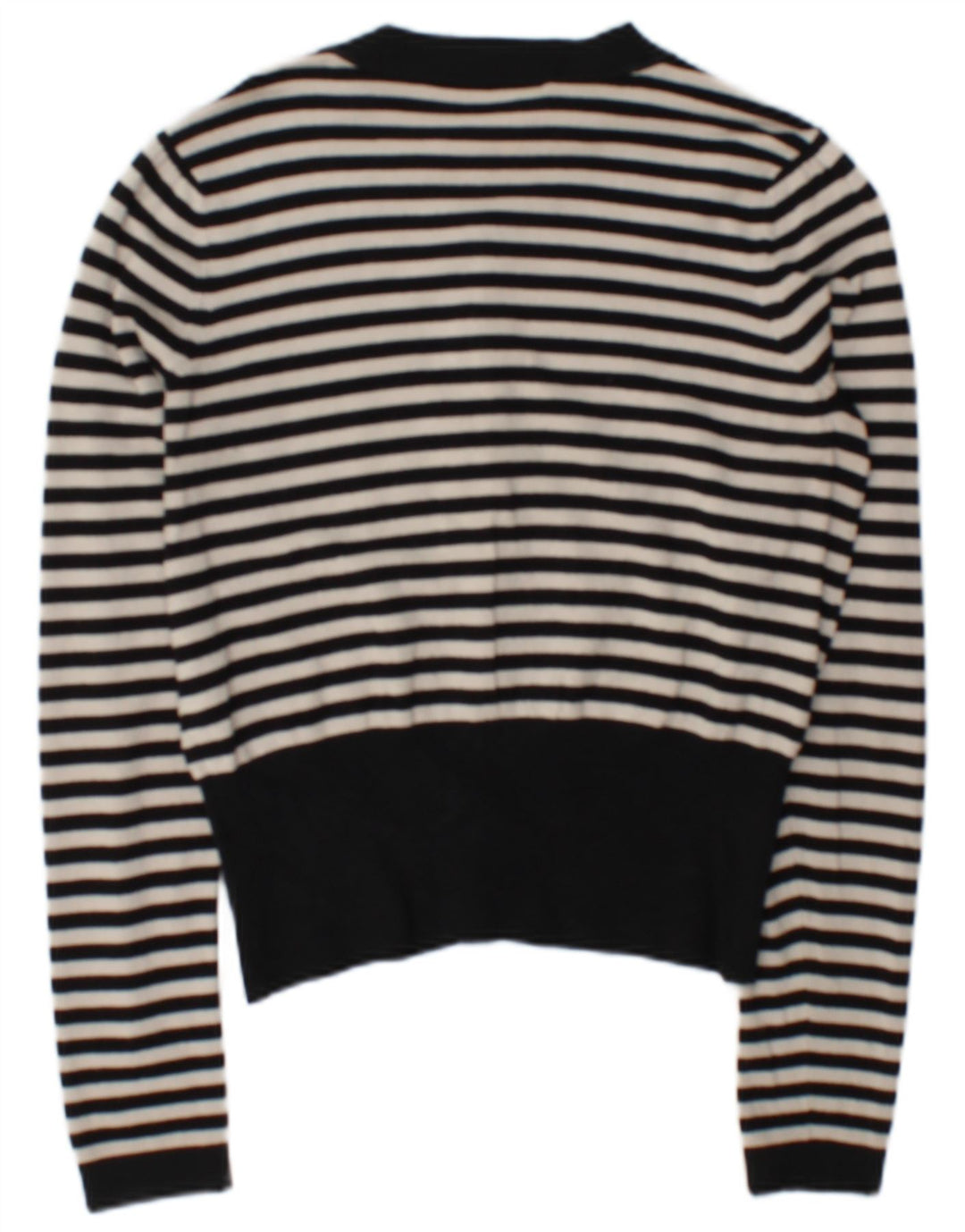Coast - Cárdigan para mujer, talla 40, viscosa a rayas negras medianas