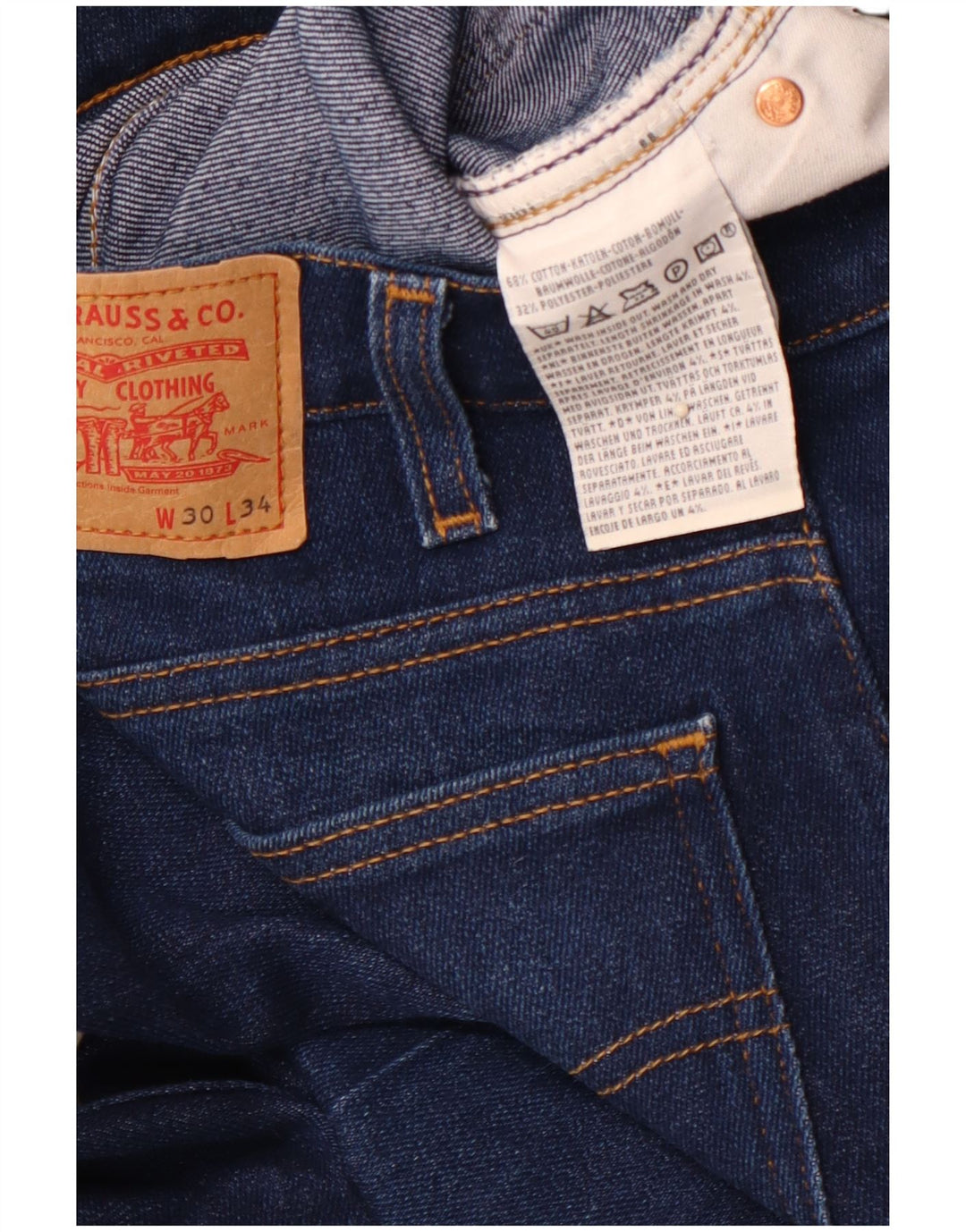 LEVI'S Vaqueros acampanados para hombre W30 L30 Algodón azul