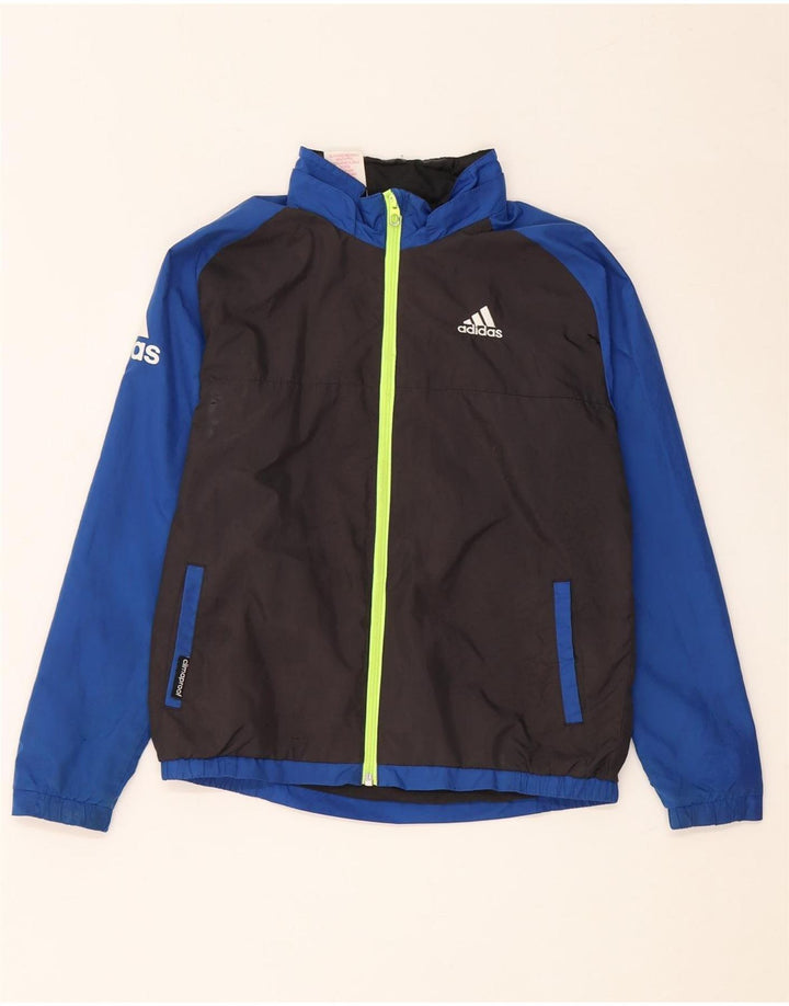Adidas Chaqueta cortavientos para niño 9-10 años Negro Poliéster color block