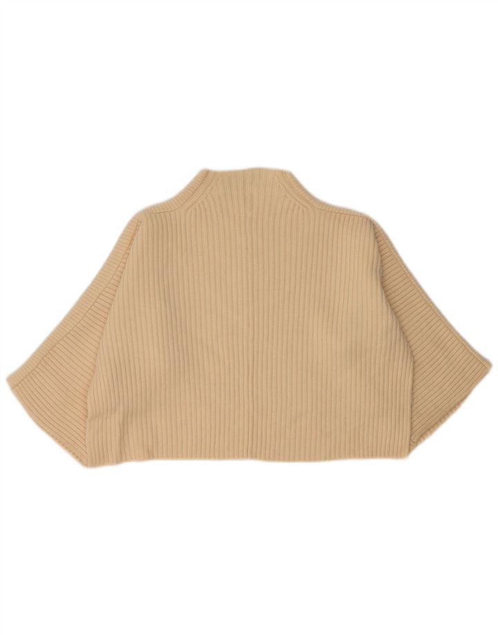 Jaeger Jersey extragrande con cuello de tortuga para mujer, talla 44, color beige medio