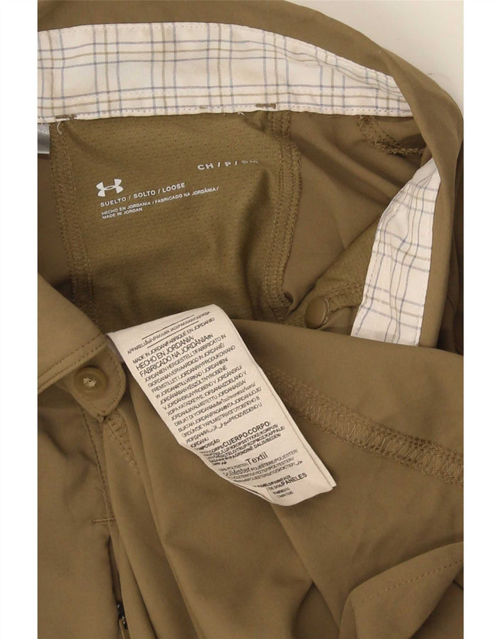 Under Armour Camisa holgada para hombre Poliéster caqui pequeño