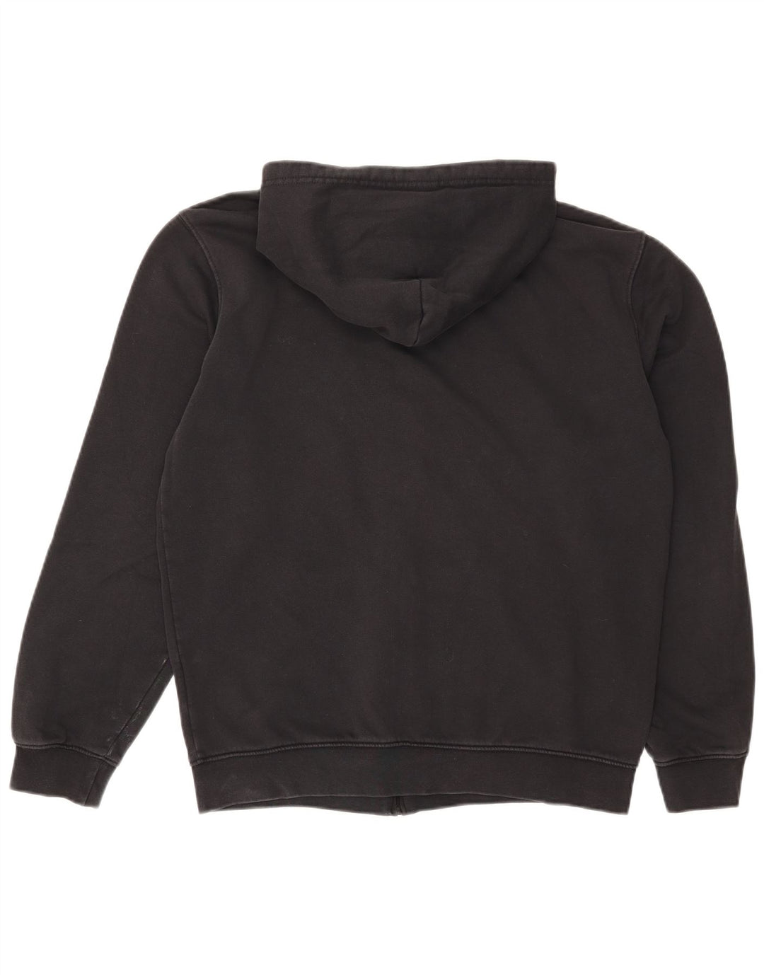Champion Sudadera con capucha y cremallera para hombre, talla grande, algodón negro