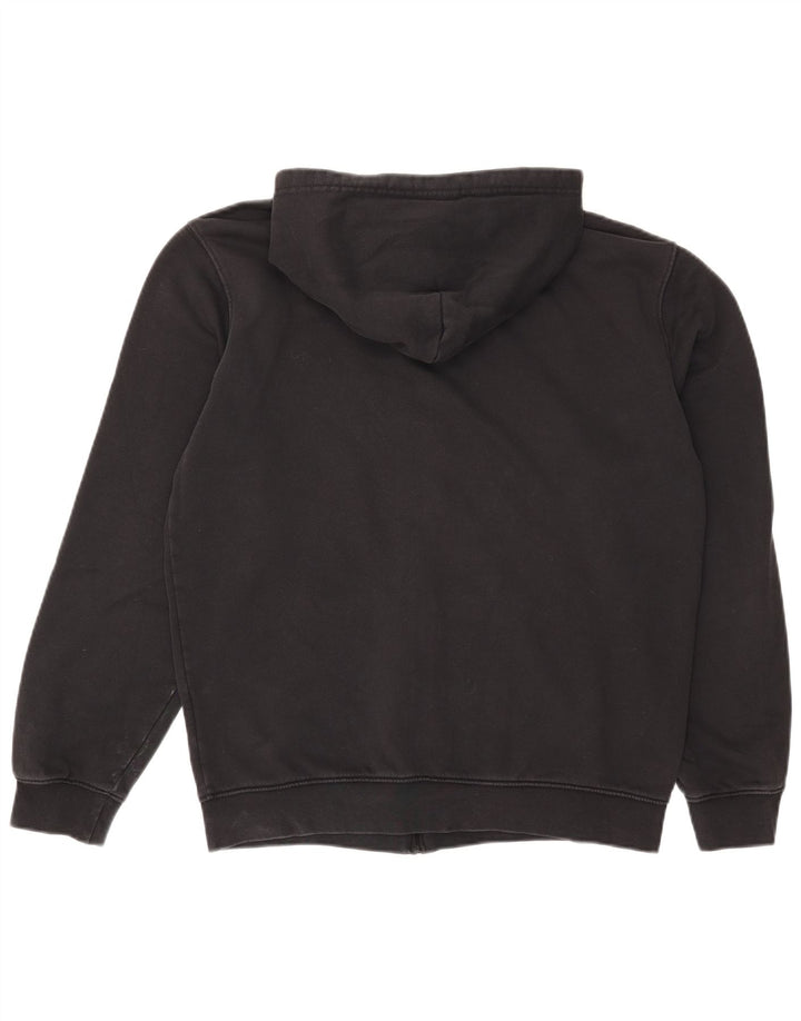 Champion Sudadera con capucha y cremallera para hombre, talla grande, algodón negro