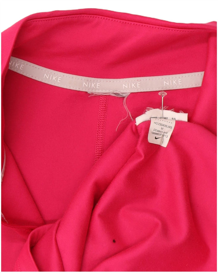 Nike - Chándal con cremallera y cuello para mujer, talla M, color rosa