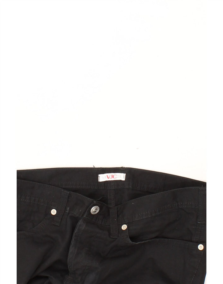 VERSACE Womens Slim Casual Trousers IT 46 Large W32 L26 Black Polyester Vintage Versace and Second-Hand Versace from Messina Hembry 