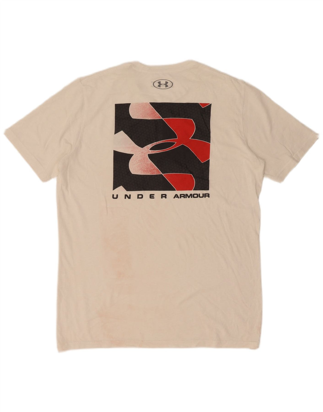 Camiseta Under Armour Heat Gear Graphic para hombre, talla mediana, blanca