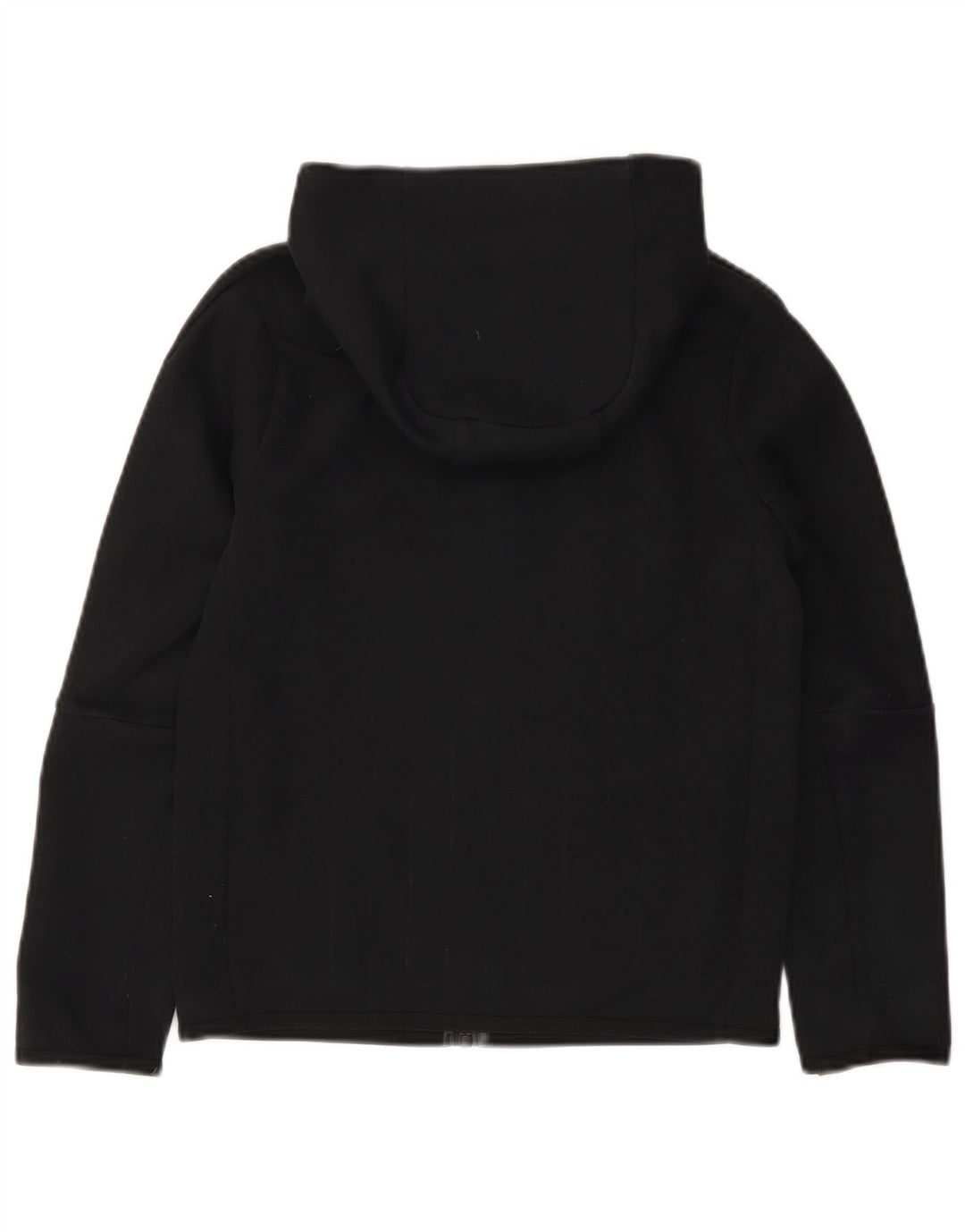 Nike Sudadera con capucha y cremallera para niños de 10 a 11 años, talla mediana, algodón negro